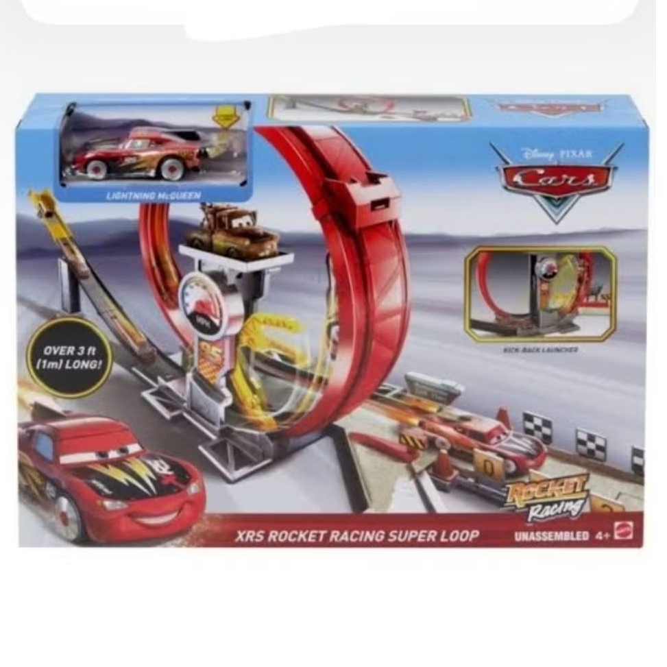 cars track playset XRS rocket racing