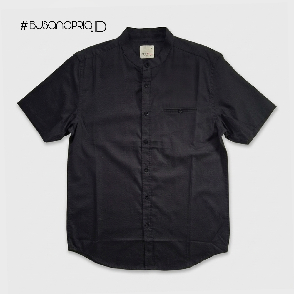 Kemeja Koko Premium Textured Lengan Pendek - Kemko Ezio Premium | BusanaPria.ID