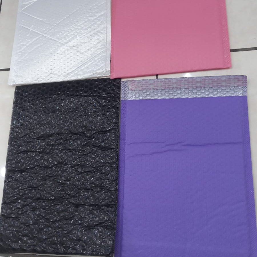 Bubble Mailer Amplop Bubble Hitam Putih Ungu Pink