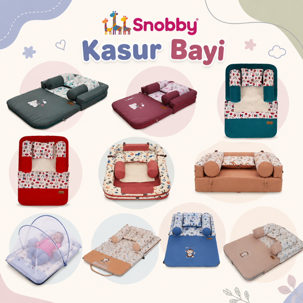 Snobby Kasur Lipat + Kelambu Series / Kasur Bayi / Kasur Lipat Bayi