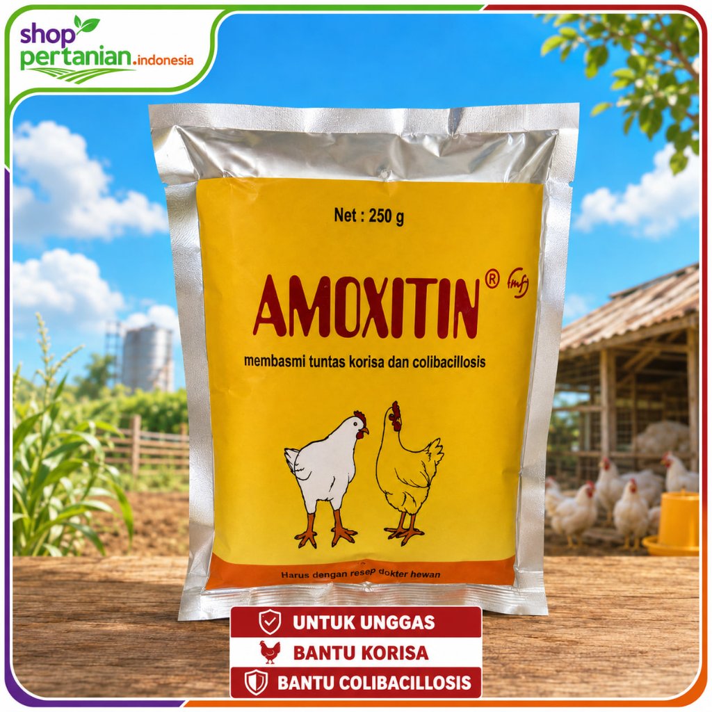 AMOXITON 250g Obat Hewan Unggas Amoxicillin Trihydrate Medion