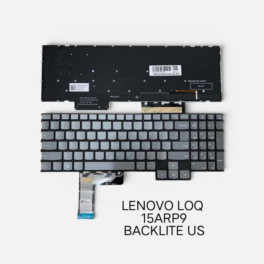 KEYBOARD LOQ 15ARP9 BACKLITE BLACK SMALL ENTER