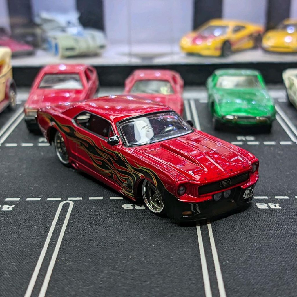Jada Dub City Big Time Muscle 65 Ford Mustang Merah Loose Junk