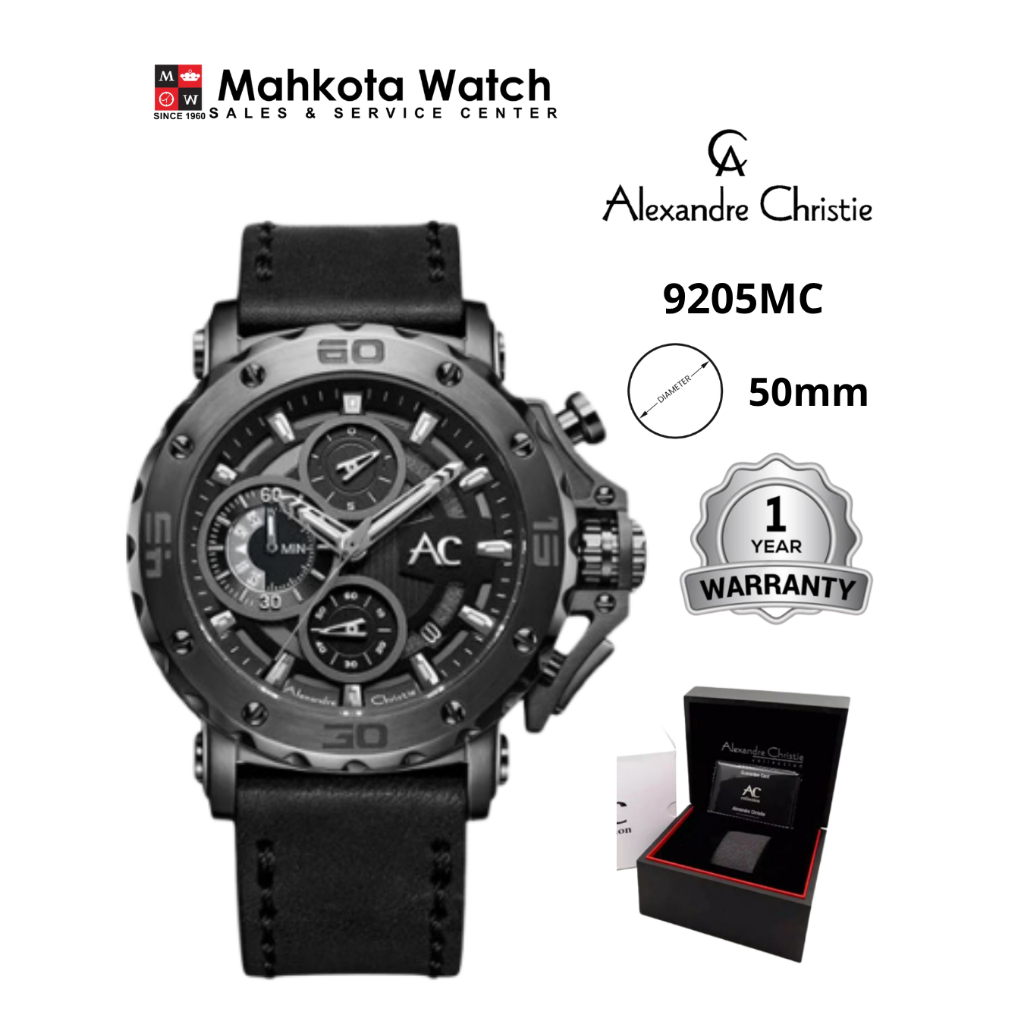 JAM TANGAN PRIA AC COLLECTION 9205 ALEXANDRE CHRISTIE 9205MC ORIGINAL