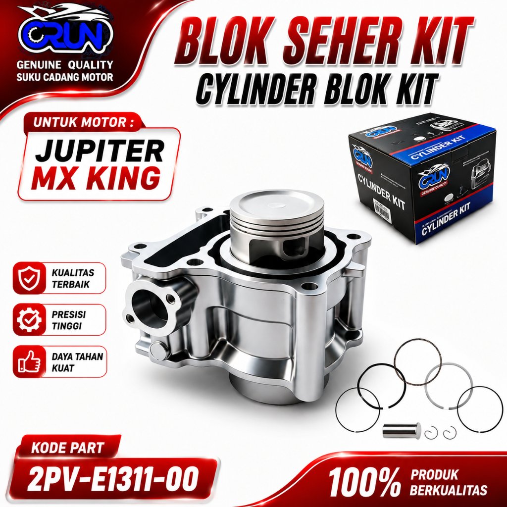Crun Cylinder Blok Seher Kit 2PV-E1311-00 Yamaha Jupiter MX KING
