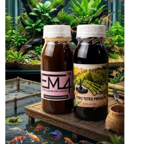 EM4 dan Molase Sepaket 2 Botol / Paket Murah Em4 dan Molase