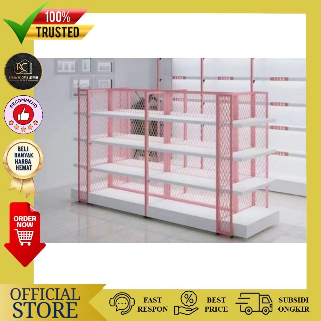 Rak Gondola Display Supermarket Display Toko Furniture Mebel