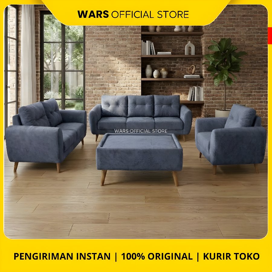 Sofa 321 Retro Ruang Tamu Minimalis Furniture Sofa 321 Ruang Tamu Sofa 321 Set
