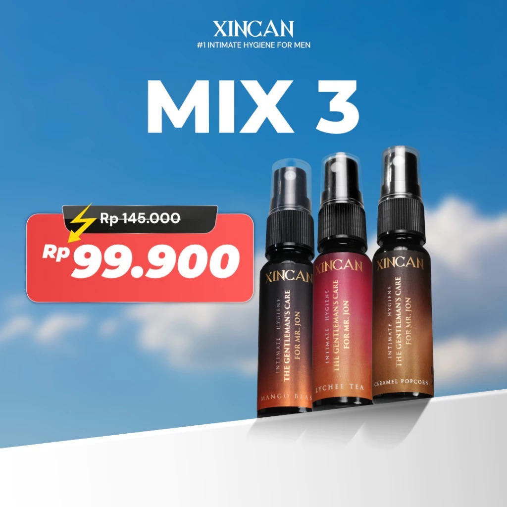XINCAN Spray Dapat 3 Varian Bebas 100% Original For Man
