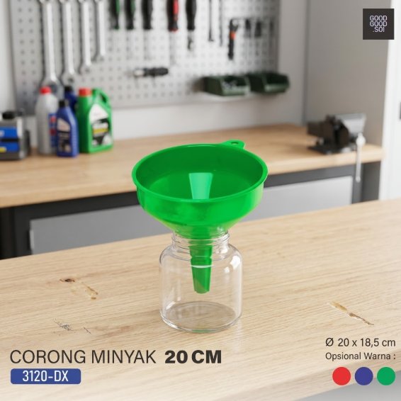 CORONG MINYAK 20 CM / CORONG MINYAK PLASTIK / CORONG ANTI TUMPAH - GOODGOODSO