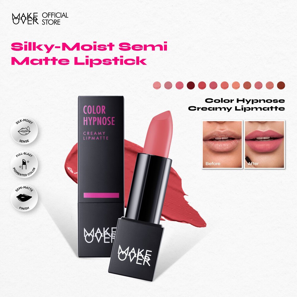 [SPECIAL MASTERSHADE] MAKE OVER Color Hypnose Creamy Lipmatte 4.3 g - Lipstick