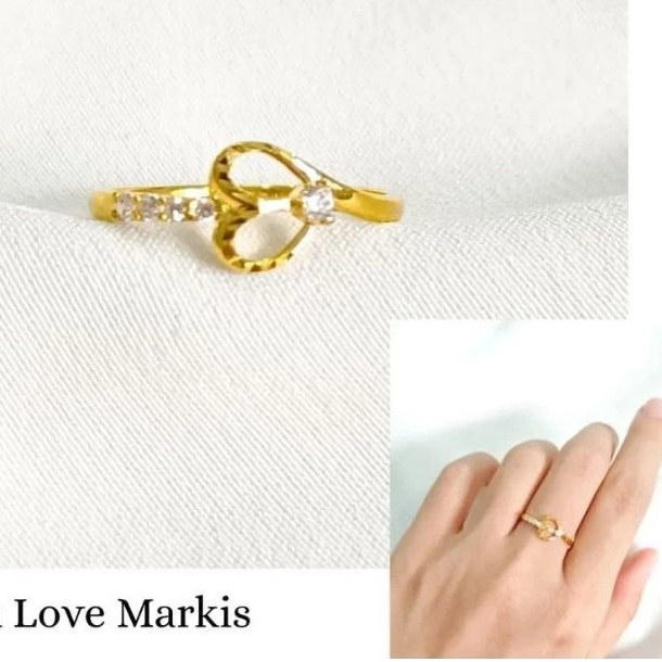 cincin love markis elegant emas asli