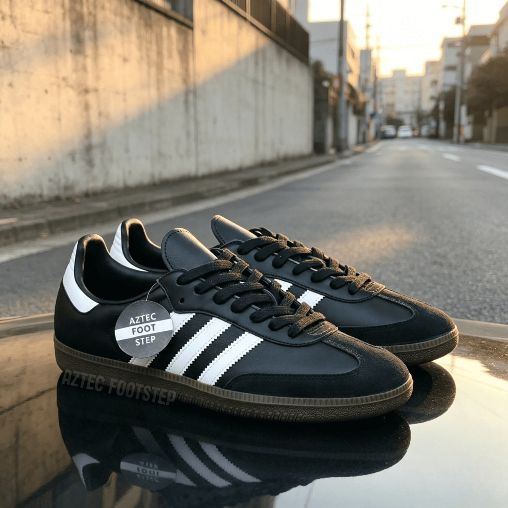 Sepatu Samba Black White Gum | Sneakers Samba Black White Gum