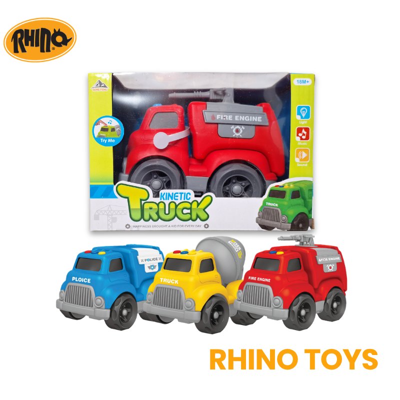 Mainan Anak Mobil Kinetic Truck Police Fire Engine