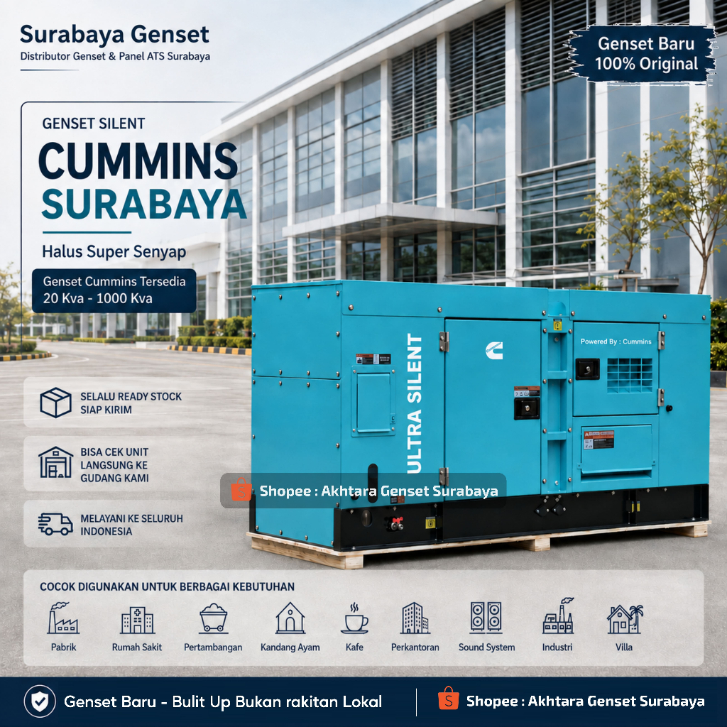 Cummins 20 KVA Generator Diesel