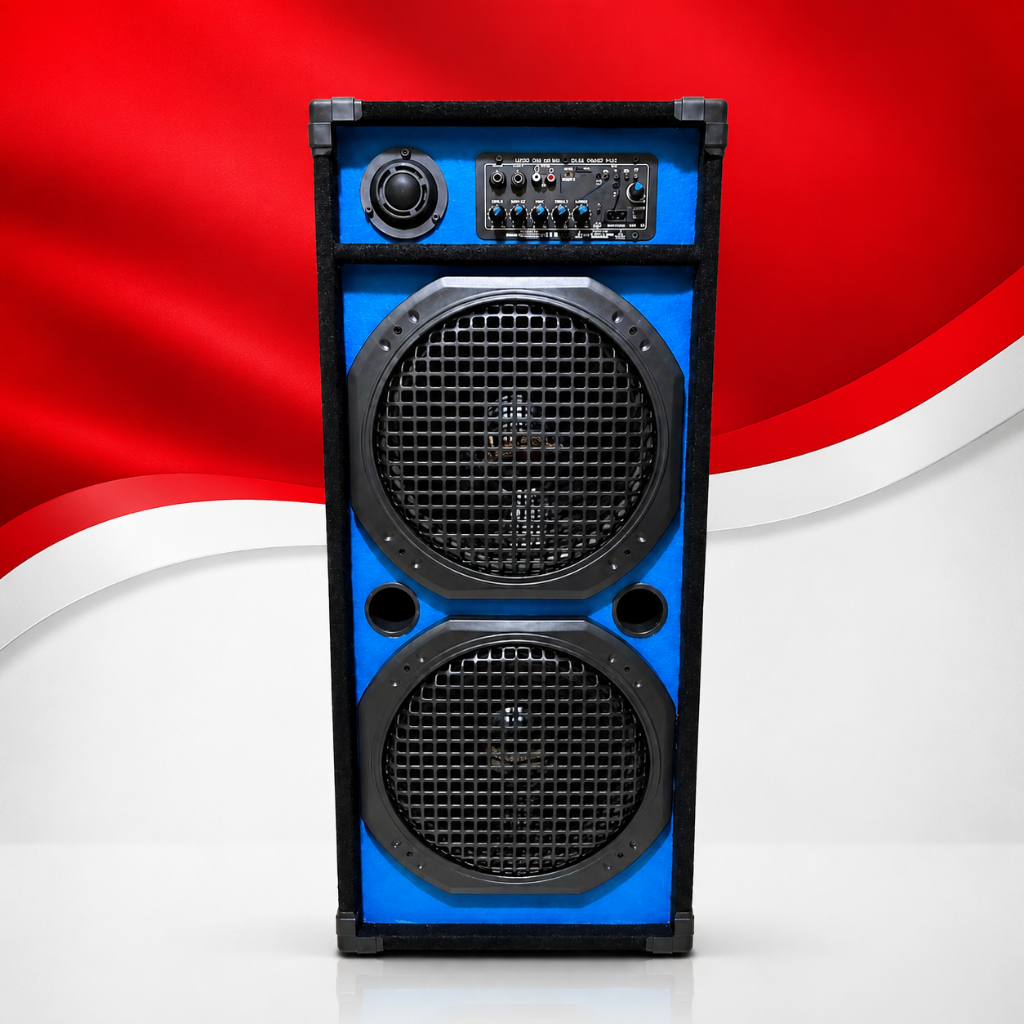 1 BOX 2 SPEAKER SPIKER SPEKER SALON SOUND AKTIF 12 INCH 12IN IN BLUETOOTH BLUTUT KARAOKE RADIO FM SU