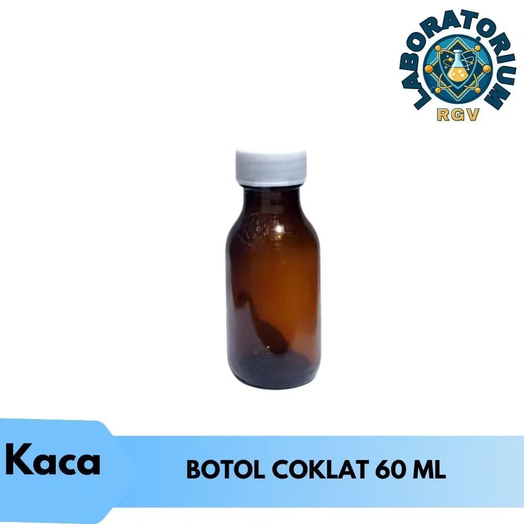 Botol kaca 60ml | Botol 60ml | Botol Amber 60- Kaca