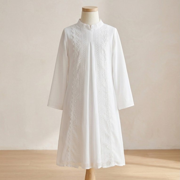Al Fath - Gamis Anak Naila Ceruty Polos