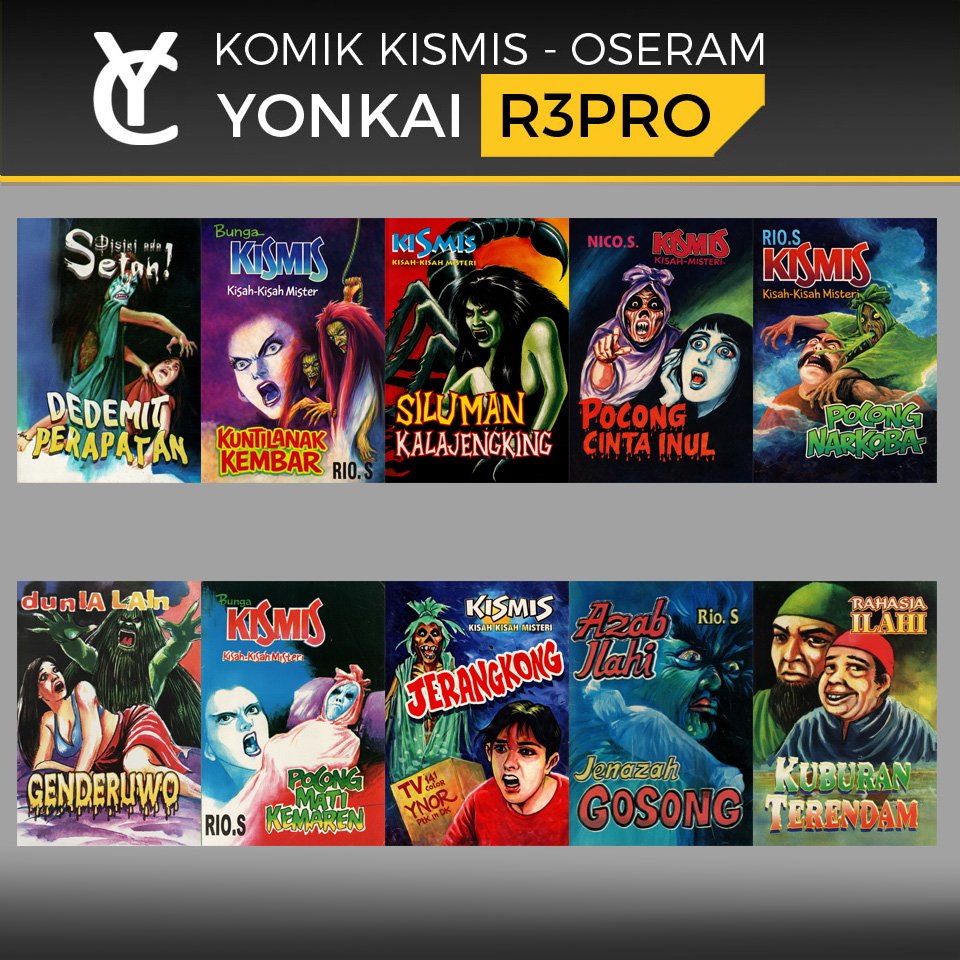 KOMIK kismis , misteri ilahi, bunga rio S (021-030)  KUNTILANAK KEMBAR POCONG MATI KEMAREN SILUMAN K