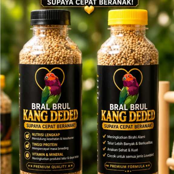 Pakan Breeding Bral Brul Kang Deded / Pakan Lovebird Konslet / Pakan Lovebird Gacor/Pakan Ternak LOV