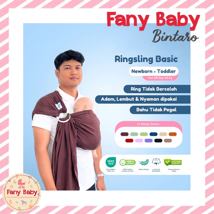 ELEPHAS RING SLING BASIC SERIES GENDONGAN BAYI NEWBORN