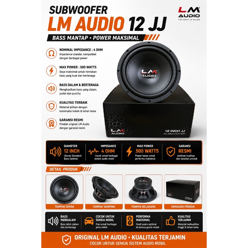 Subwoofer LM 12inch LM Audio JJ