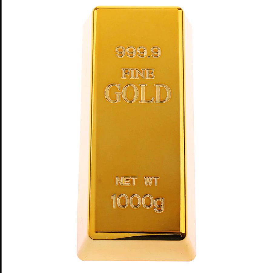 Emas Simulasi / Mainan Batangan Emas / 1000g Pirate Gold Bar Treasure