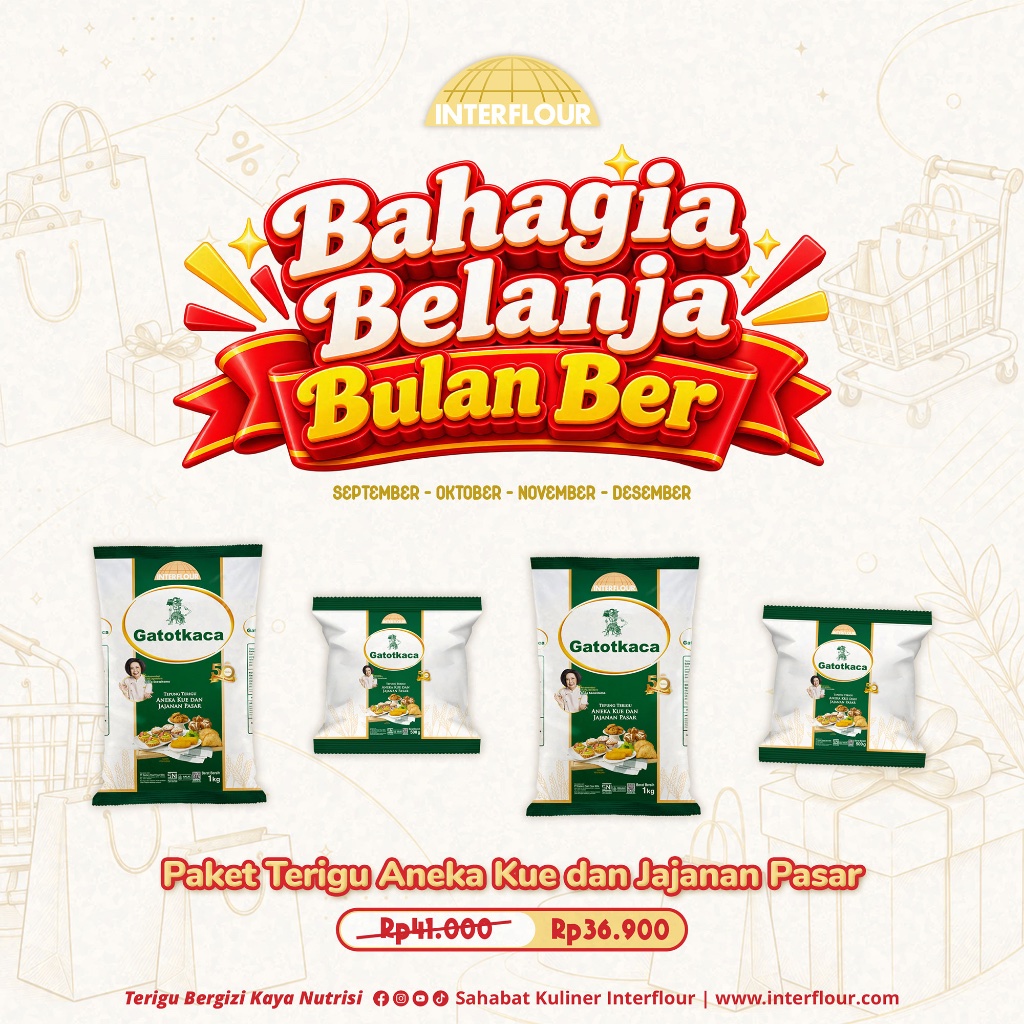 Paket Terigu Aneka Kue dan Jajanan Pasar INTERFLOUR