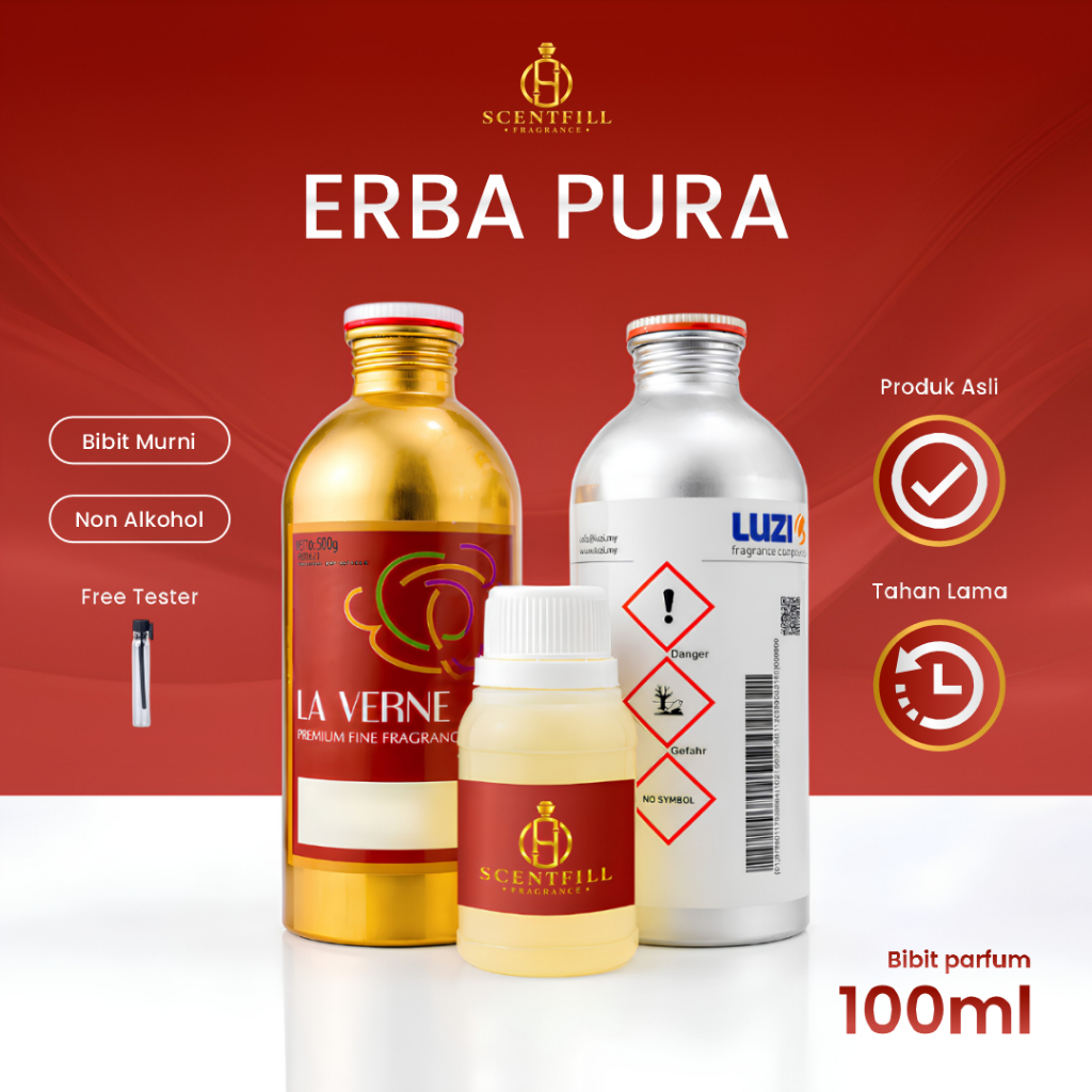 ERBA PURA - Bibit Parfum Murni Non Alkohol - Biang Minyak Wangi