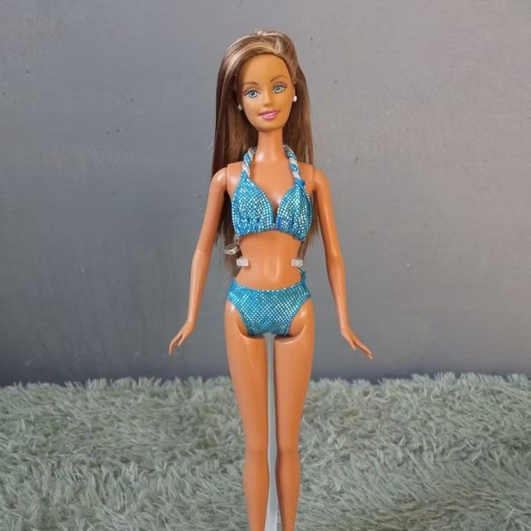Barbie Mattel Cali Girl & swiwsuit Sparkle beach 1995 preloved / bekas mainan berbi + admin