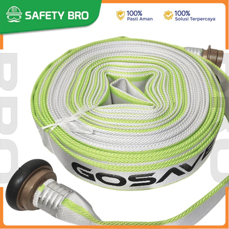 GOSAVE Fire Hose 10 Bar Selang Pemadam Kebakaran Coupling Aluminium Tahan Tekanan Alat Pemadam Kebak
