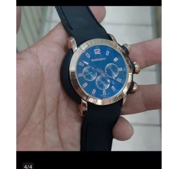 jam tangan pria otomatis sport rubber strap chronograph