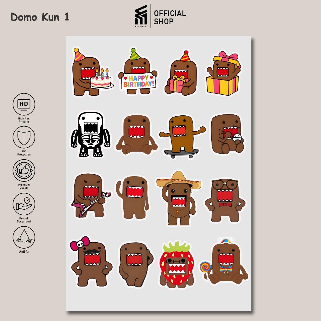 Sticker pack anti air Sticker Laptop Tumbler Binder Case Hp Notebook tema Demo Kun