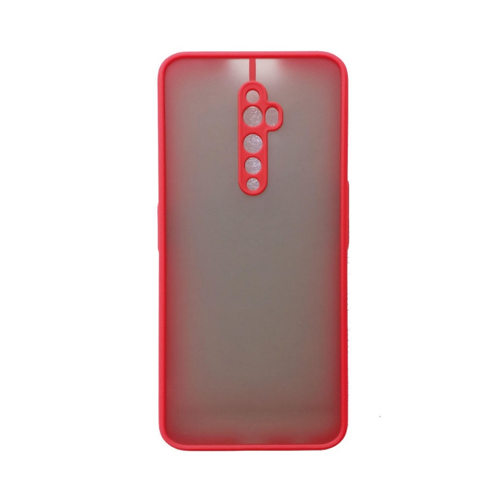 Case Camera Protection For Oppo Reno2 Z / Reno2 F Case Hard Matte Transparent Shockproof - RED