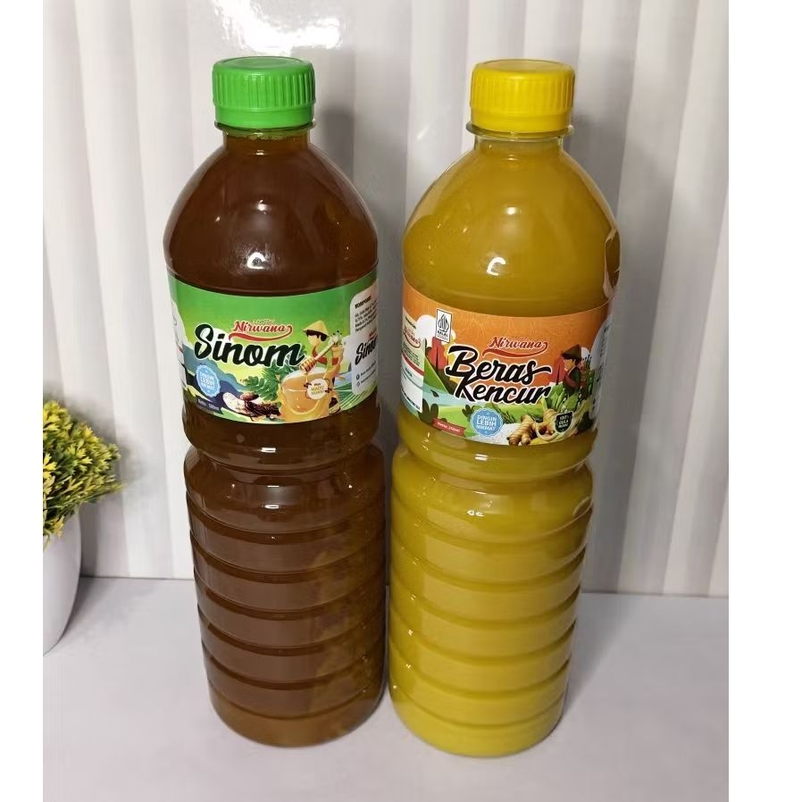 Jamu Nirwana Beras Kencur Sinom 1L Tanpa Pengawet
