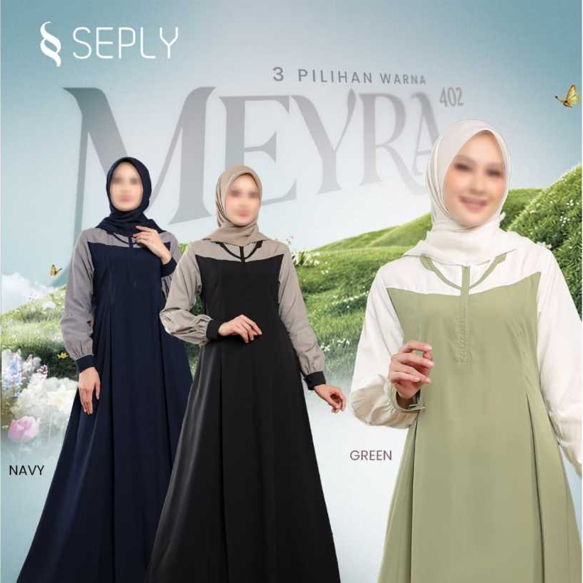 Gamis Seply Meyra 402 - Gamis Seply Terbaru - Original - Gamis Daily Seply
