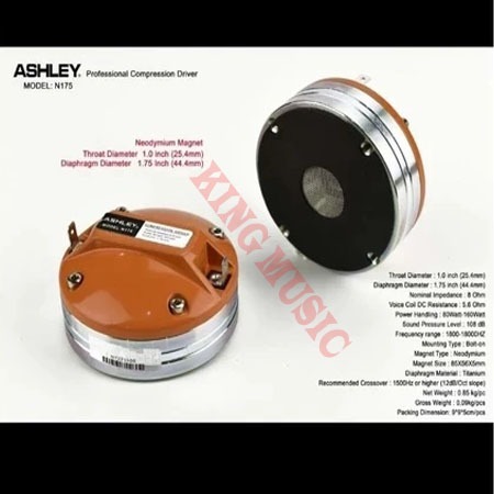 DRIVER TWEETER ASHLEY N175 N 175 NEODYMIUM ORIGINAL