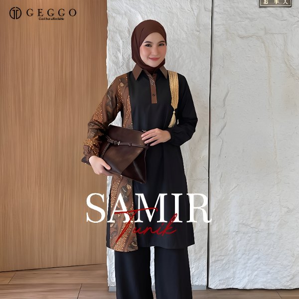 Geggo Official - SAMIR Tunik Wanita Batik Lawas Casual
