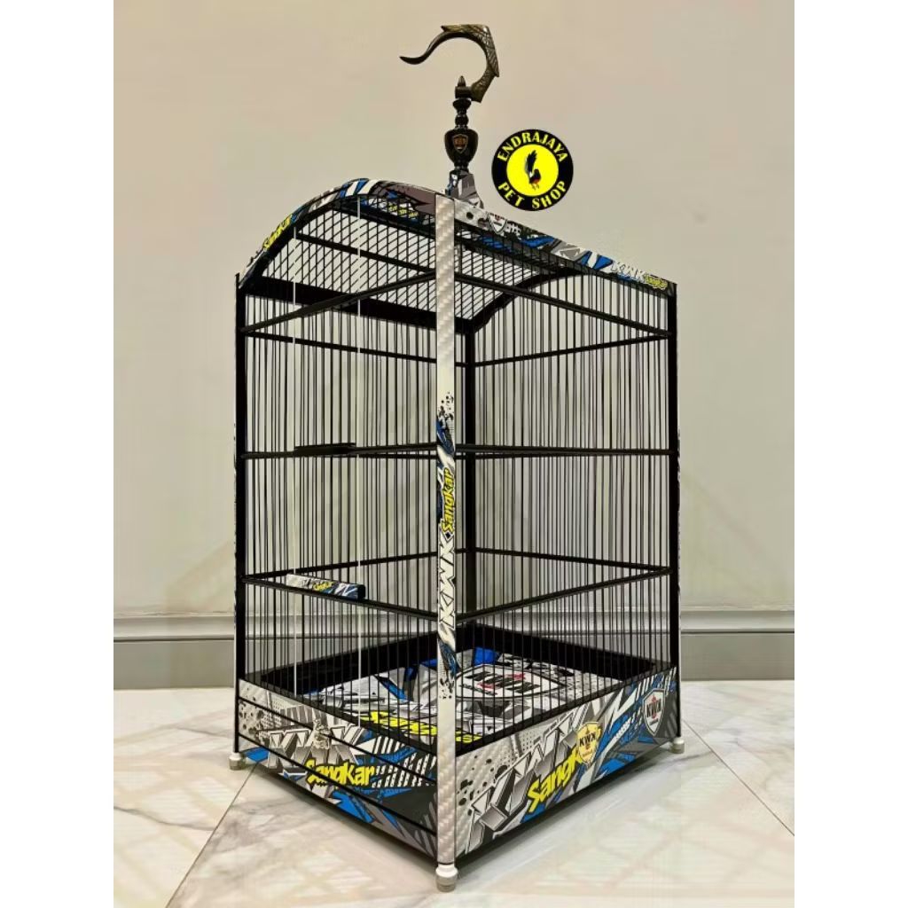 ( SERIES TERBARU ) SANGKAR KWK DECAL GEPENGAN NO 2 UKURAN 37X43 CM HIGH QUALITY RUJI FIBER