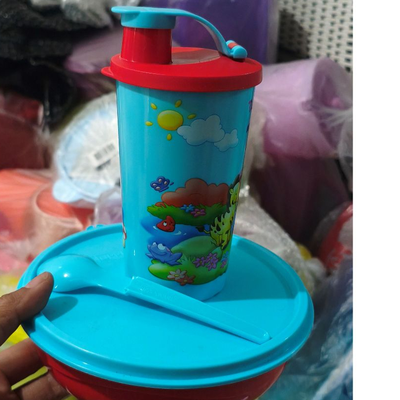set tiwi tanpa tas tupperware/set bekal anak
