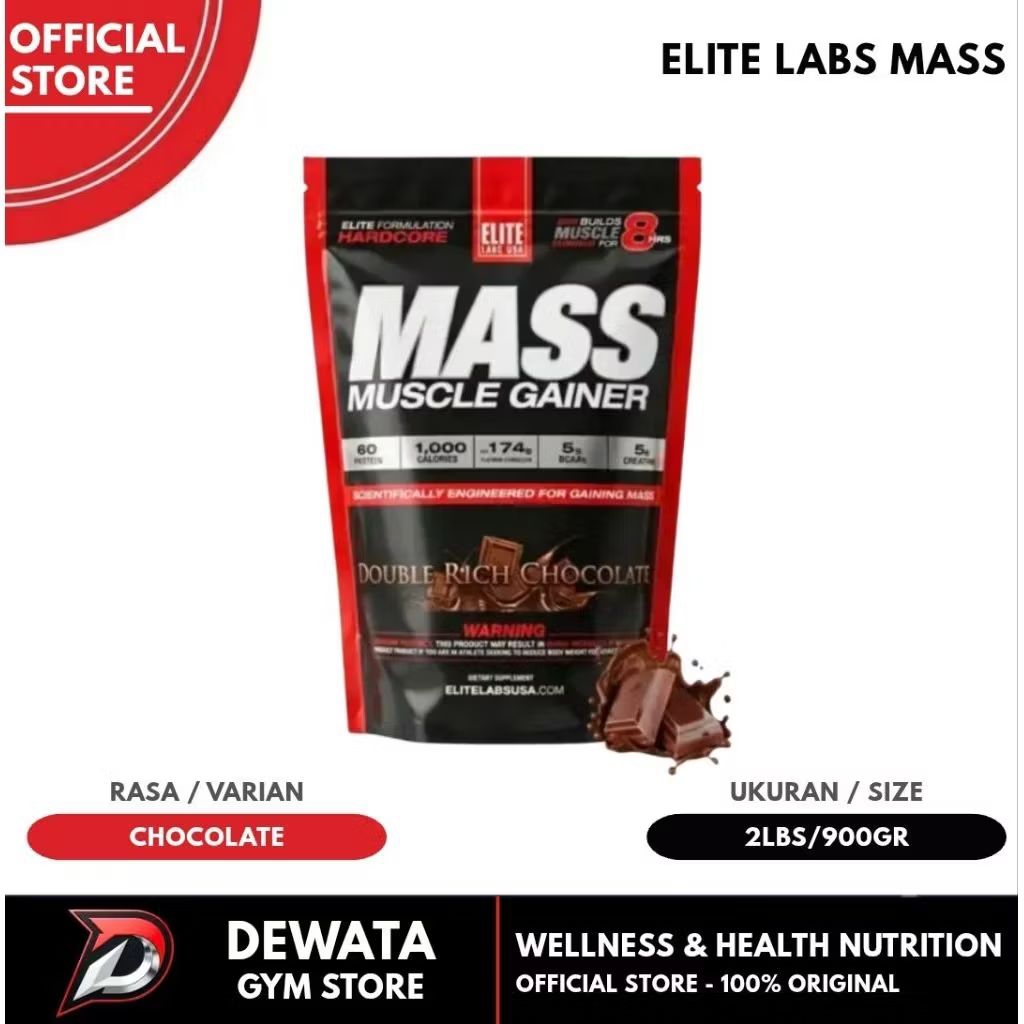 Elite Labs Mass Gainer 2 lbs Gainer Clean Carbo Weight Gainer Chocolate Weight Gainer