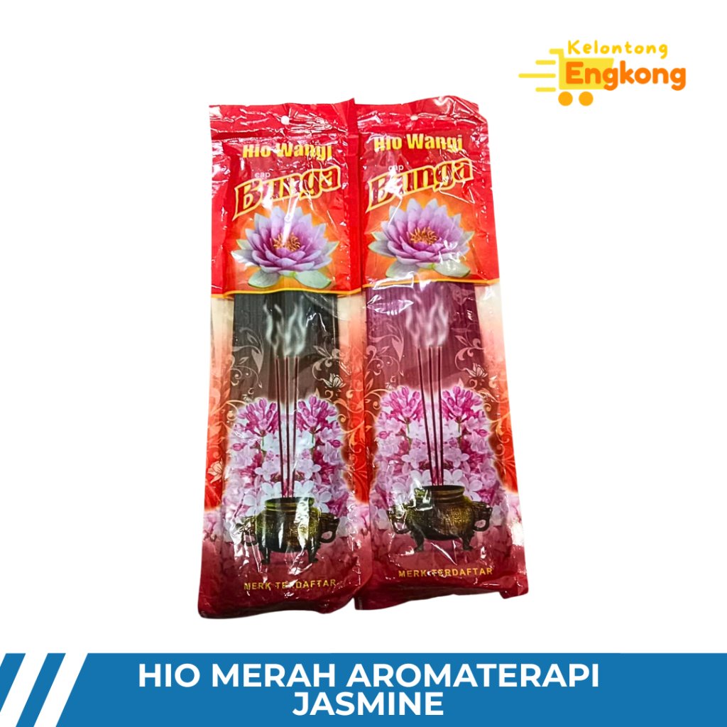 Hio Wangi Cap Bunga | Dupa Lidi Stick Harum Merah Hitam 39 cm