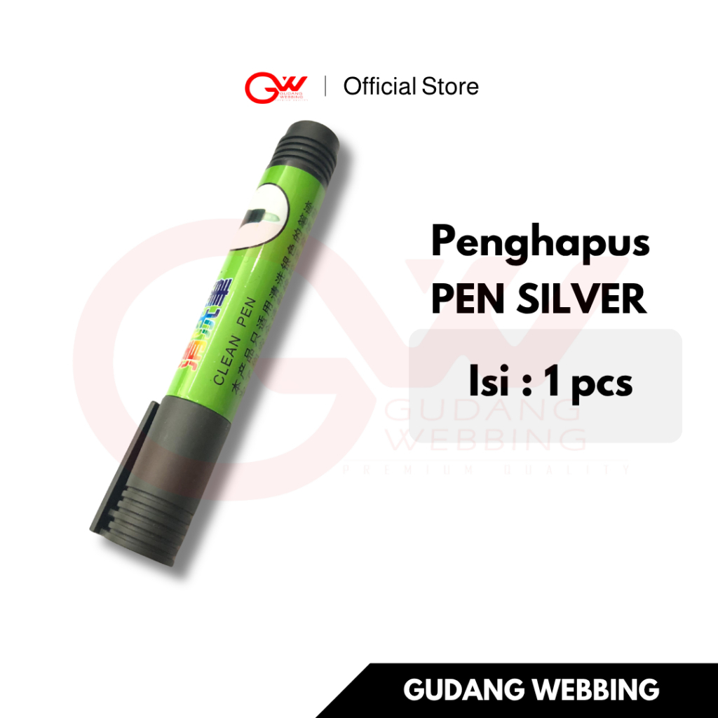Silver Pen Eraser / Penghapus Pen Silver