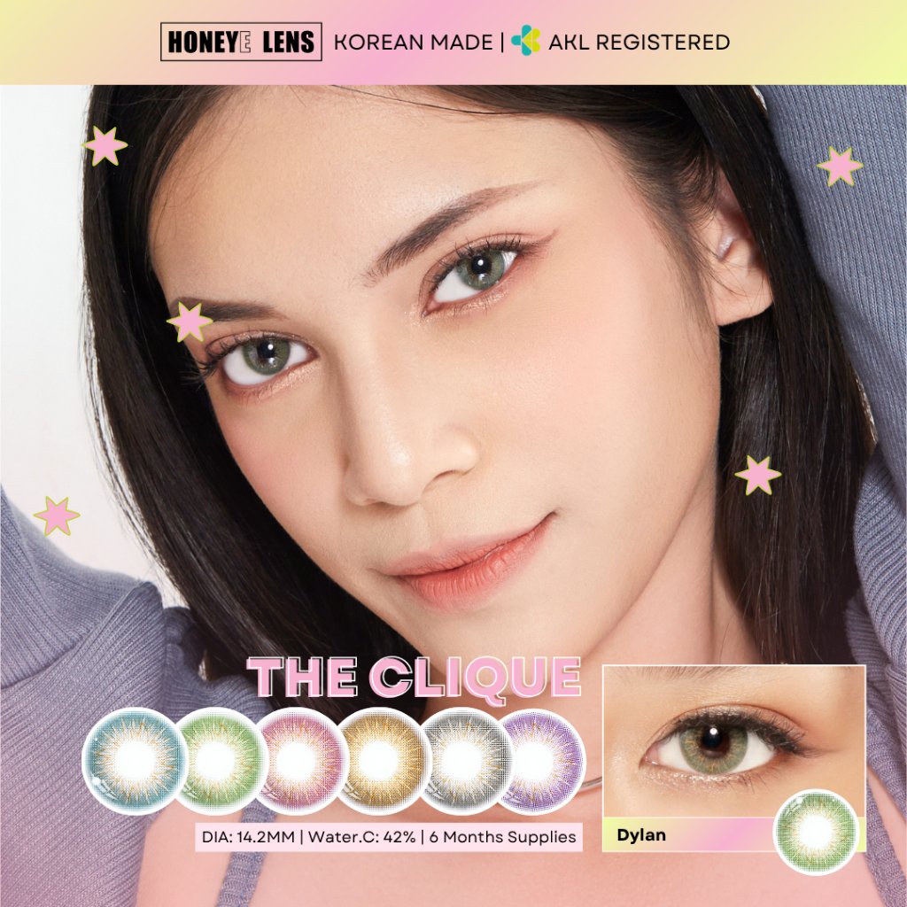 Honeyelens Softlens - The Clique | Soflens Premium Korea | Soflen  No Ring (1pc/sebelah)