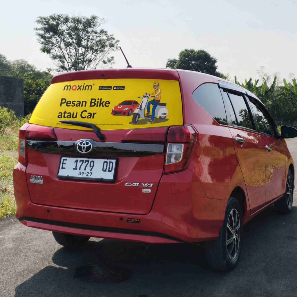 Stiker Kaca Belakang Mobil Sticker One Way Oneway Sigra  Sticker mobil Kaca Belakang Toyota Calya