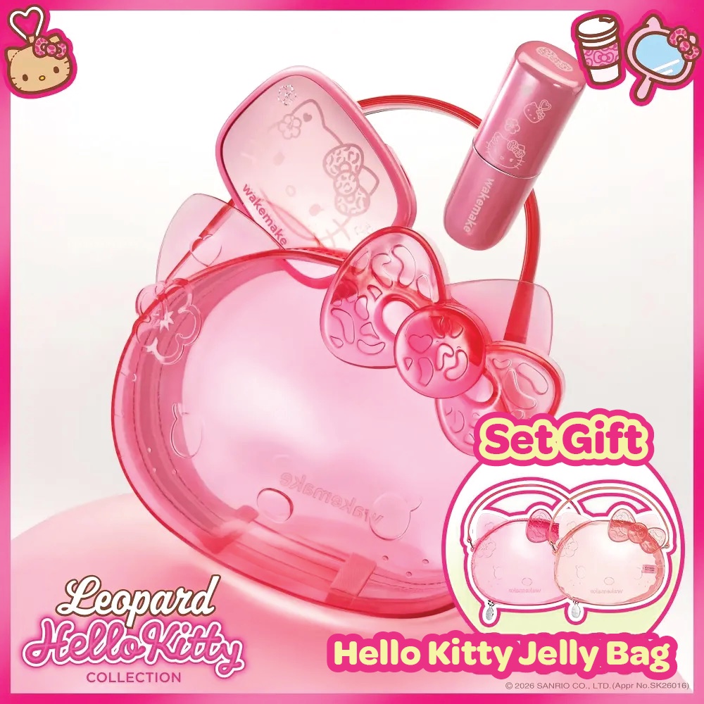 Wakemake Lip & Eye Kit [ORIGINAL PO KOREA] wakemake x hello kitty