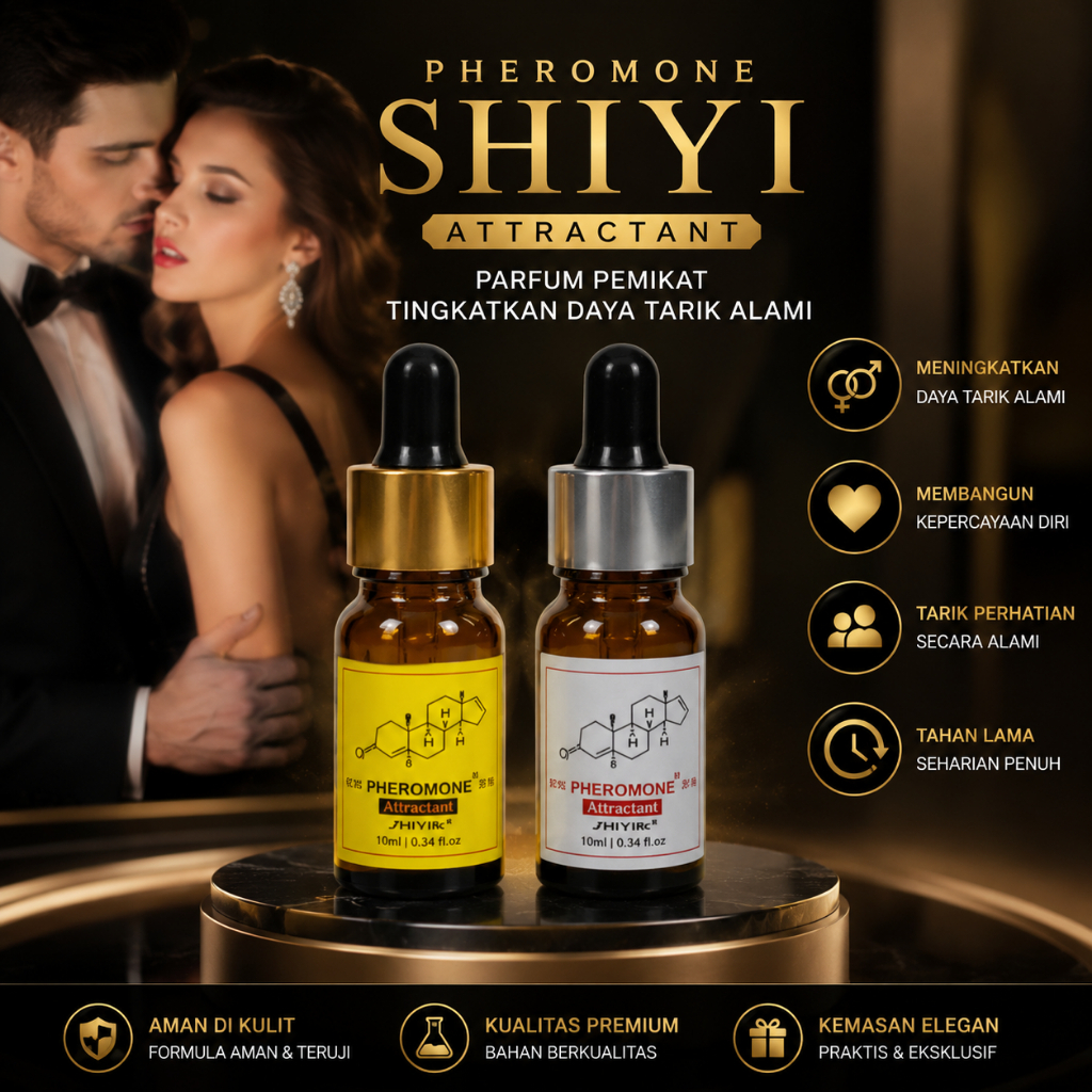 Parfum Pheromone Shiyi Attractant 10ml Minyak Wangi Pemikat Lawan Jenis Pria Wanita Tahan Lama