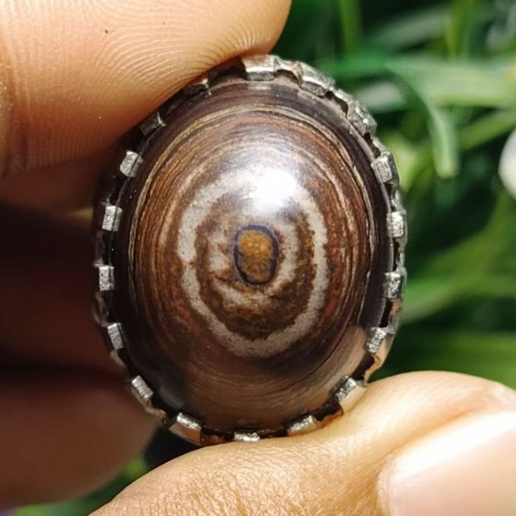Cincin Batu Akik Badar Besi Puser Bumi Meksiko