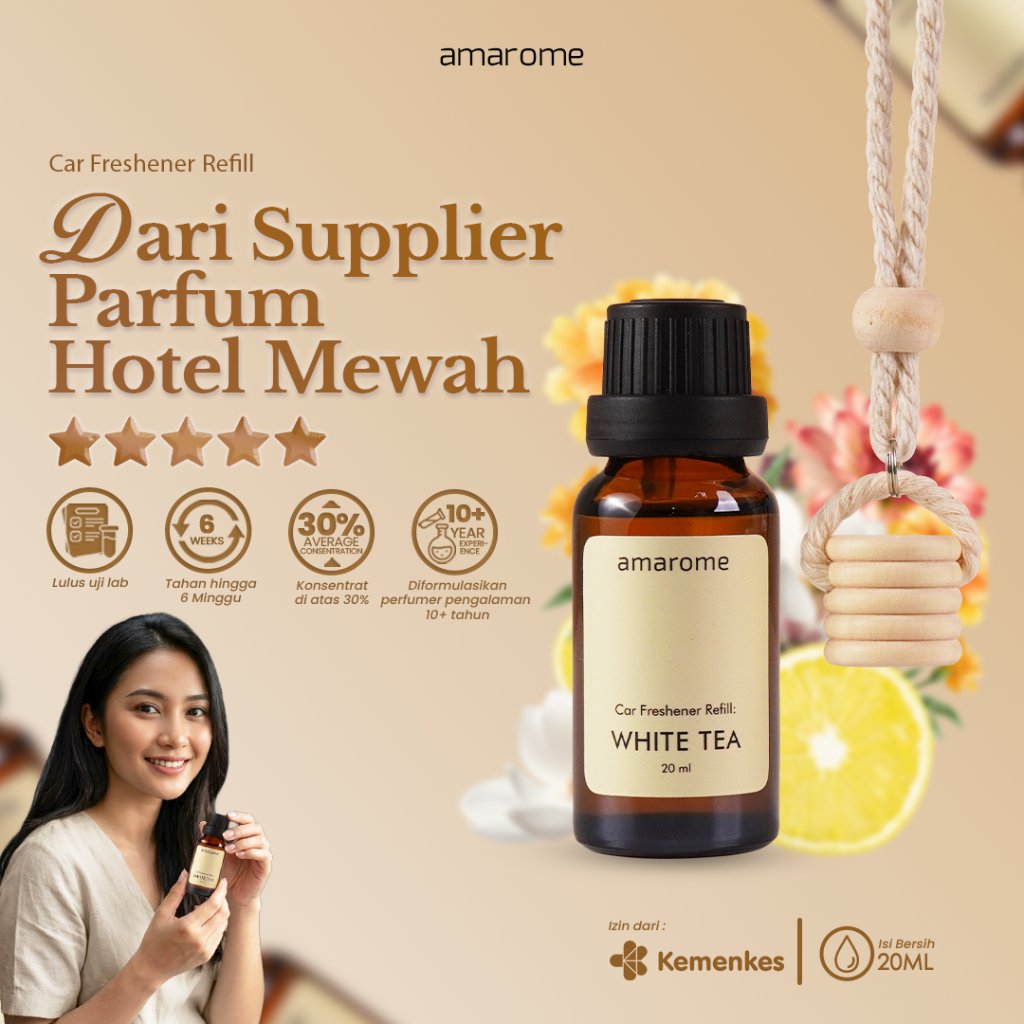 amarome Pengharum Mobil REFILL 20 mL, Parfum Mobil Isi Ulang, Pewangi Mobil Isi Ulang, Car Freshener