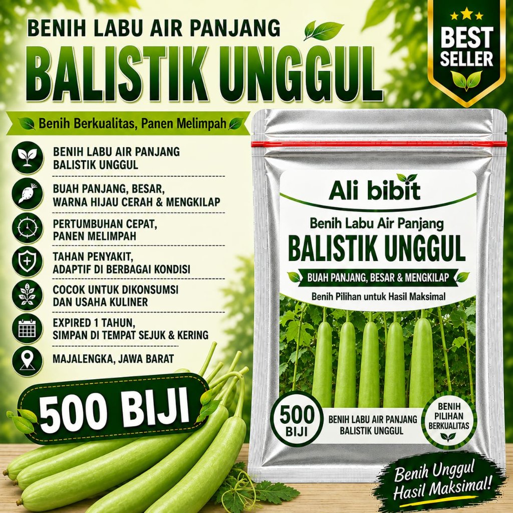500 Butir> Biji Benih Labu Air Balistik /Labu Air> Bibit Labu Air> Bonus benih
